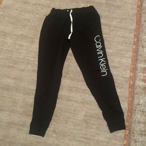 Black Calvin Klein joggers